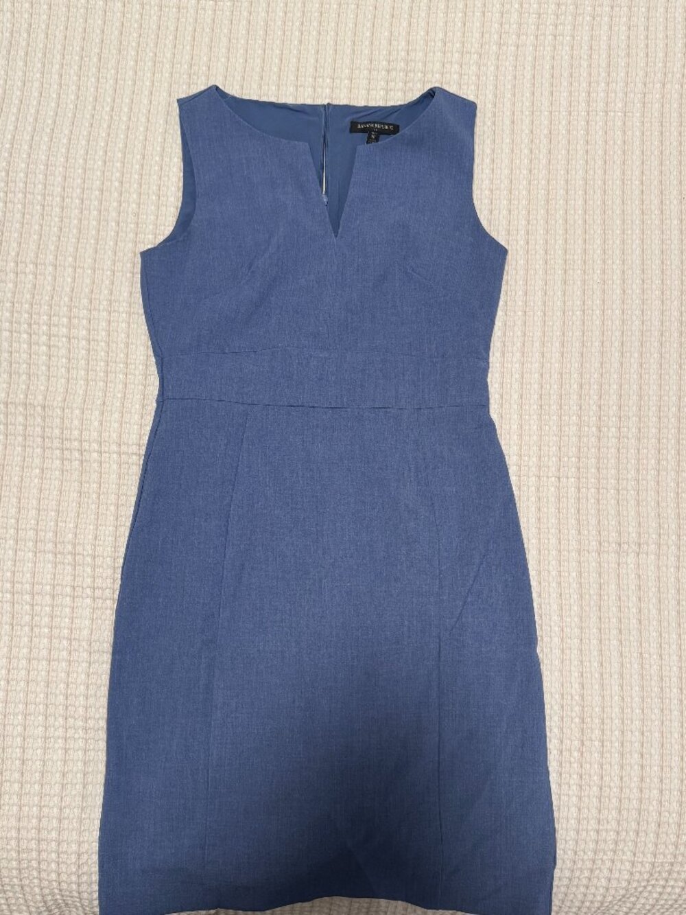 Banana Republic Petite Cornflower Blue Sleeveless Sheath Dress 8P